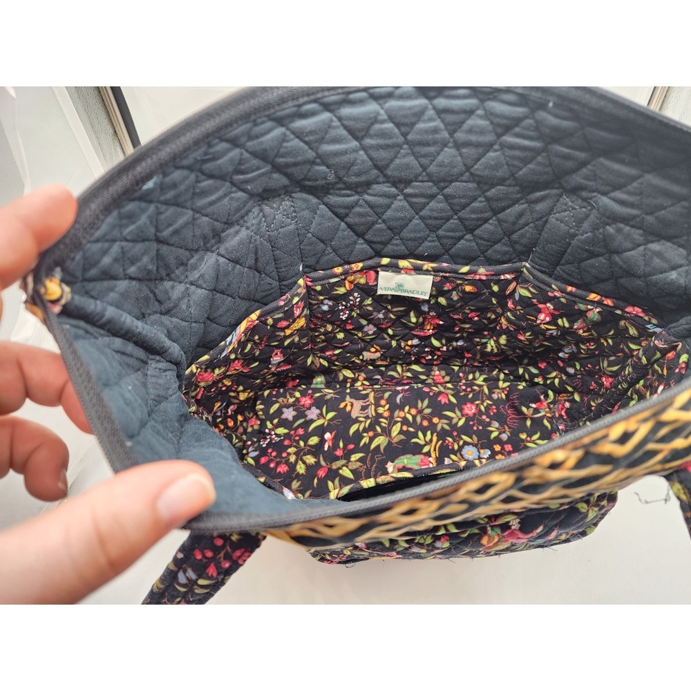 Vintage Vera Bradley Tote Purse And Crossbody Wallet Set- Ming Pattern- EUC - Picture 10 of 12